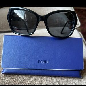 FENDI Sunglasses 0007/S 0D28 Shiny Black 55-19-135